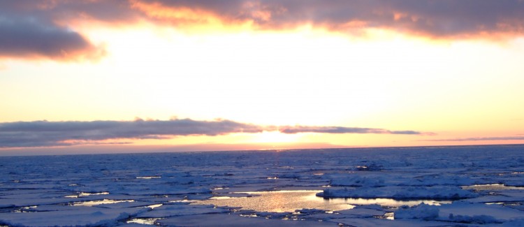 Sun set Bering Sea 2007